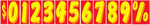 7 1/2 Inch Adhesive Numbers