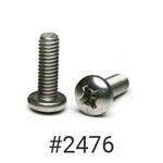 License Plate Screw M5 x 12MM Phillips Pan #2476