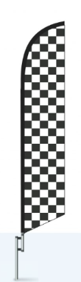 Black/White Checkered Flag