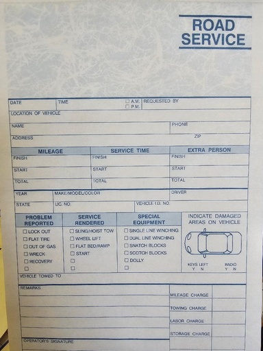 Road Service Pad / Towing Slips